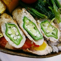 くまちーこ's cooksnap of when they made オクラとエノキの豚肉巻き.