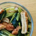 シナモシナモ's cooksnap of when they made 小松菜とさつま揚げの焼きびたし.
