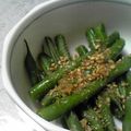 しおとも's cooksnap of when they made お弁当に♪いんげんのゴマ和え.