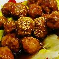 マロン625's cooksnap of when they made 揚げずにヘルシー肉団子☆甘辛照り焼きダレ.