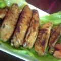みけしまきなこ's cooksnap of when they made 鶏手羽肉の大葉にんにく醤油焼き.