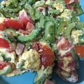 67luna's cooksnap of when they made ゴーヤとトマトのふわふわ卵炒め.