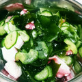 きすこ's cooksnap of when they made 簡単一品♡タコとキュウリとワカメの酢の物.