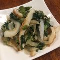 kyobobo's cooksnap of when they made あと一品に☆空心菜とちくわのサラダ.