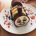 ハルナ314's cooksnap of when they made きかんしゃトーマスケーキ〜パーシー〜.