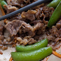 クックDM45FA☆'s cooksnap of when they made エンドウと牛肉のオイスター炒め.