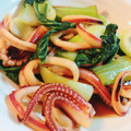 mio1991's cooksnap of when they made 中華風いかと青梗菜のオイスターソース炒め.