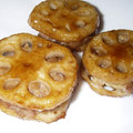 ayumoa's cooksnap of when they made 蓮根のはさみ焼き＊れもん照り焼き.
