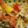 まいこ式's cooksnap of when they made ごぼうとトマトの柚子こしょう炒め.
