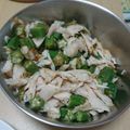 xmaooooxx's cooksnap of when they made 簡単！オクラとサラダチキンの和えもの.