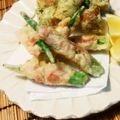 まりおっかあ's cooksnap of when they made オクラと生ハムの天ぷら.