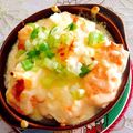 梨の妖精's cooksnap of when they made めっちゃ簡単♡豆腐の明太マヨチーズ焼き♪.