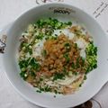 あくあ☆ぶるー's cooksnap of when they made * 納豆おろしそうめん *.