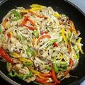 だだんだーーん's cooksnap of when they made 豚肉・えのきたけ・パプリカの中国風炒め物.