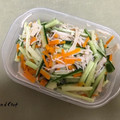 働く女子の台所's cooksnap of when they made つわり♡きゅうりとえのき☆簡単ゴマ酢あえ.