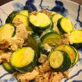 miyachizu's cooksnap of when they made 豚肉とズッキーニのペペロンチーノ風炒め♡.