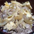 ごり23's cooksnap of when they made とじ玉☆豚丼.