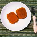 のびすけぽん's cooksnap of when they made レンジで♡離乳食カボチャきな粉蒸しパン.