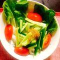 miku77's cooksnap of when they made 大根ときゅうりの梅ドレサラダ.