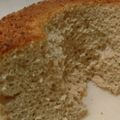 アジルク's cooksnap of when they made ヨーグルトと桃のシフォンケーキ.