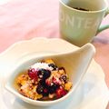 kurumi521's cooksnap of when they made 牛乳パックでブルーベリーレアチーズケーキ.