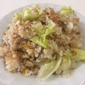 papikun's cooksnap of when they made 簡単！ハムとたまごのレタスチャーハン.
