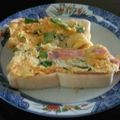 ふにふにくらげ's cooksnap of when they made 朝食に♪卵ベーコン青梗菜トースト.