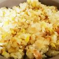 ★★mococo★★'s cooksnap of when they made 1歳ご飯☆塩鮭とコーンのバター炒飯.