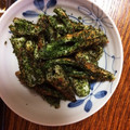 ひろちぃ1026's cooksnap of when they made ちくわの揚げない磯辺揚げ←.