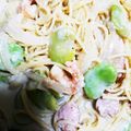 ヨザミ's cooksnap of when they made 絶品♡そら豆のクリームパスタ.