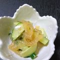 NACHIMAE's cooksnap of when they made 即席 簡単☆キュウリと中華くらげ和え☆.