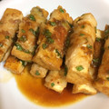 侯爵夫人's cooksnap of when they made 豚肉厚揚げ巻きの南高梅照り焼き.