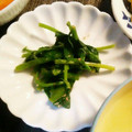 チカッティ's cooksnap of when they made つるむらさきのメープルゴマ和え.