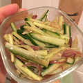 abead's cooksnap of when they made きゅうりとミョウガの酢の物.