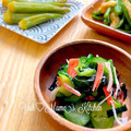 YUH♡ママ's cooksnap of when they made きゅうりの酢の物★わかめとかにかま.