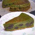 ハムまき's cooksnap of when they made 簡単♪抹茶と甘納豆のチーズケーキ.