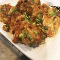 のんトメ's cooksnap of when they made ゴーヤと納豆の味噌チーズチヂミ★卵不使用.