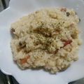 ba3児ママ's cooksnap of when they made ベーコンとキノコのチーズリゾット.