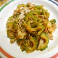 しのばぁたん's cooksnap of when they made ☆簡単ゴーヤ&キムチ&豚肉のピリ苦炒め☆.