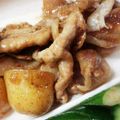 xiahmana's cooksnap of when they made 甘辛豚肉と新じゃが炒め.