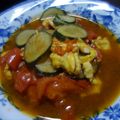 黒茶にゃんこ's cooksnap of when they made 簡単！夏野菜の中華炒め「トマきゅう玉子」.