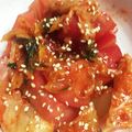 ＊にょにょん＊'s cooksnap of when they made 【5分】冷やしトマト☆キムチごま油和え.