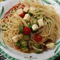 kotohime00's cooksnap of when they made オクラ＆プチトマト☆冷製パスタ.