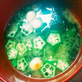 Jntih's cooksnap of when they made とろ～り♡オクラとワカメの味噌汁.