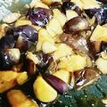 HAL☆mama's cooksnap of when they made 茄子のべっこうあん.