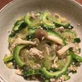 ❤︎麻ぁ❤︎'s cooksnap of when they made ゴーヤと挽肉のピリ辛春雨炒め.