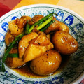 碧ao's cooksnap of when they made 鶏と新じゃがの照り煮柚子風味.