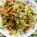 メイジももんじゃ's cooksnap of when they made ひき肉と野菜きのこ炒め.