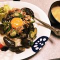 おたのん's cooksnap of when they made 卵黄とろり♪なすと豚肉のスタミナ丼.