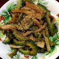 あじに's cooksnap of when they made 苦くないゴーヤと竹輪のきんぴら.